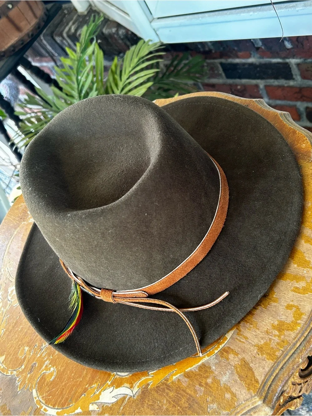 Outback Randwick Brown Wool Hat